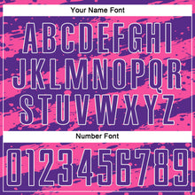 Загрузить изображение в средство просмотра галереи, Custom Purple Pink-White Splash Sublimation Soccer Uniform Jersey