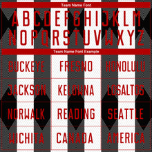 Laden Sie das Bild in den Galerie-Viewer, Custom White Red-Black Line Sublimation Soccer Uniform Jersey