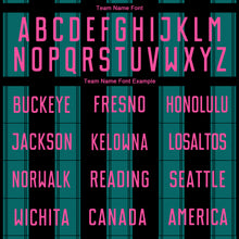 Laden Sie das Bild in den Galerie-Viewer, Custom Black Pink-Teal Line Sublimation Soccer Uniform Jersey