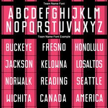 Laden Sie das Bild in den Galerie-Viewer, Custom Black White-Neon Pink Line Sublimation Soccer Uniform Jersey