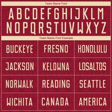 Загрузить изображение в средство просмотра галереи, Custom Crimson Cream Geometric Shapes Sublimation Soccer Uniform Jersey