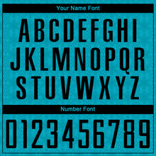 Laden Sie das Bild in den Galerie-Viewer, Custom Panther Blue Black Geometric Shapes Sublimation Soccer Uniform Jersey