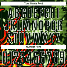 Загрузить изображение в средство просмотра галереи, Custom Olive Red-Gold Flame Sublimation Salute To Service Soccer Uniform Jersey