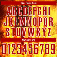 Charger l'image dans la galerie, Custom Light Yellow Red-White American Flag Flame Sublimation Soccer Uniform Jersey