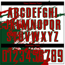 Laden Sie das Bild in den Galerie-Viewer, Custom White Red-Green Abstract Fragment Art Splash Sublimation Soccer Uniform Jersey