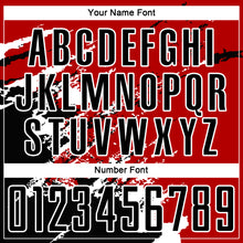 Загрузить изображение в средство просмотра галереи, Custom Red Black-White Abstract Fragment Art Splash Sublimation Soccer Uniform Jersey