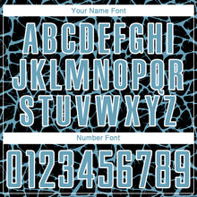 Charger l'image dans la galerie, Custom Black Shadow Blue-White Abstract Network Splash Sublimation Soccer Uniform Jersey