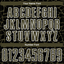 Charger l'image dans la galerie, Custom Black Olive-White Abstract Network Splash Sublimation Soccer Uniform Jersey