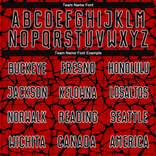 Charger l'image dans la galerie, Custom Red Black-White Abstract Network Splash Sublimation Soccer Uniform Jersey