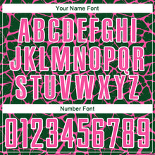 Загрузить изображение в средство просмотра галереи, Custom Green Pink-White Abstract Network Splash Sublimation Soccer Uniform Jersey