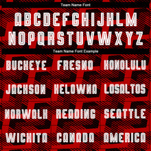 Laden Sie das Bild in den Galerie-Viewer, Custom Black White-Red Line Sublimation Soccer Uniform Jersey