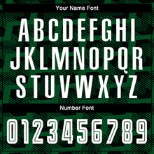 Laden Sie das Bild in den Galerie-Viewer, Custom Black White-Green Line Sublimation Soccer Uniform Jersey