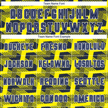 Load image into Gallery viewer, Custom Navy Light Yellow-White Line Sublimation Soccer Uniform Jersey