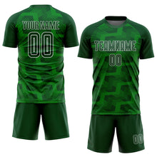 Charger l'image dans la galerie, Custom Green Grass Green-White Line Sublimation Soccer Uniform Jersey