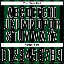 Laden Sie das Bild in den Galerie-Viewer, Custom Black Green-White Line Sublimation Soccer Uniform Jersey