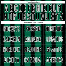 Load image into Gallery viewer, Custom Black Kelly Green-White Line Sublimation Soccer Uniform Jersey