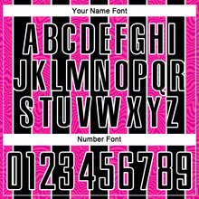 Laden Sie das Bild in den Galerie-Viewer, Custom Black Pink-White Line Sublimation Soccer Uniform Jersey