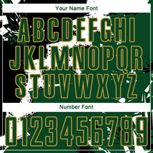 Загрузить изображение в средство просмотра галереи, Custom Black Green-Old Gold Splash Sublimation Soccer Uniform Jersey