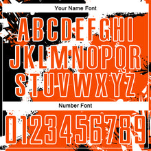 Загрузить изображение в средство просмотра галереи, Custom Black Orange-White Splash Sublimation Soccer Uniform Jersey