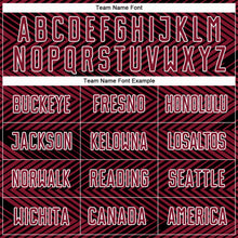 Загрузить изображение в средство просмотра галереи, Custom Crimson Black-White Line Sublimation Soccer Uniform Jersey