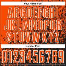 Charger l'image dans la galerie, Custom Orange Black-White Abstract Fragment Art Sublimation Soccer Uniform Jersey