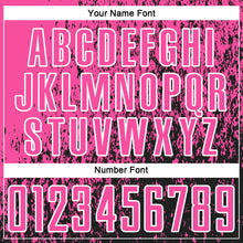 Charger l'image dans la galerie, Custom Pink Black-White Abstract Fragment Art Sublimation Soccer Uniform Jersey