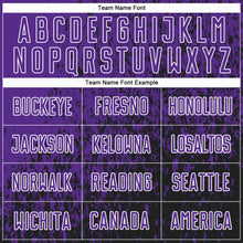 Charger l'image dans la galerie, Custom Purple Black-White Abstract Fragment Art Sublimation Soccer Uniform Jersey