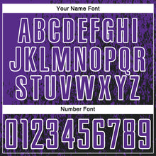 Charger l'image dans la galerie, Custom Purple Black-White Abstract Fragment Art Sublimation Soccer Uniform Jersey