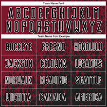 Загрузить изображение в средство просмотра галереи, Custom Crimson Black-White Abstract Fragment Art Sublimation Soccer Uniform Jersey