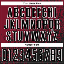 Загрузить изображение в средство просмотра галереи, Custom Crimson Black-White Abstract Fragment Art Sublimation Soccer Uniform Jersey