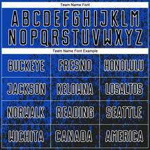 Laden Sie das Bild in den Galerie-Viewer, Custom Thunder Blue Black-White Abstract Fragment Art Sublimation Soccer Uniform Jersey