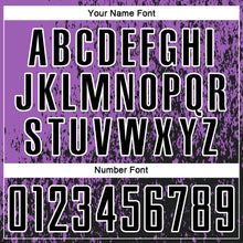 Charger l'image dans la galerie, Custom Medium Purple Black-White Abstract Fragment Art Sublimation Soccer Uniform Jersey