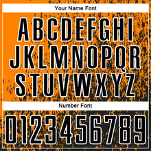 Charger l'image dans la galerie, Custom Bay Orange Black-White Abstract Fragment Art Sublimation Soccer Uniform Jersey