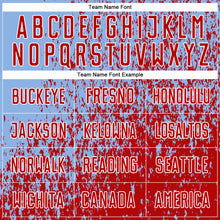 Laden Sie das Bild in den Galerie-Viewer, Custom Light Blue Red-White Abstract Fragment Art Sublimation Soccer Uniform Jersey