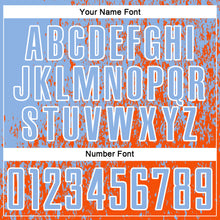 Laden Sie das Bild in den Galerie-Viewer, Custom Light Blue Orange-White Abstract Fragment Art Sublimation Soccer Uniform Jersey