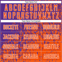 Charger l'image dans la galerie, Custom Purple Orange-White Abstract Fragment Art Sublimation Soccer Uniform Jersey