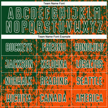 Charger l'image dans la galerie, Custom Green Orange-White Abstract Fragment Art Sublimation Soccer Uniform Jersey