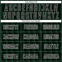 Загрузить изображение в средство просмотра галереи, Custom Black Green-White Geometric Shape Sublimation Soccer Uniform Jersey