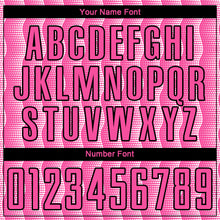 Laden Sie das Bild in den Galerie-Viewer, Custom Pink Black-White Geometric Shape Sublimation Soccer Uniform Jersey