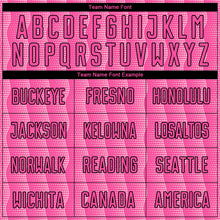 Charger l'image dans la galerie, Custom Pink Light Pink-Black Geometric Shape Sublimation Soccer Uniform Jersey