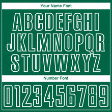 Load image into Gallery viewer, Custom Kelly Green White Geometric Shape Sublimation Soccer Uniform Jersey