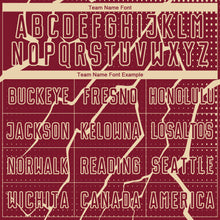 Загрузить изображение в средство просмотра галереи, Custom Crimson City Cream Lightning Sublimation Soccer Uniform Jersey