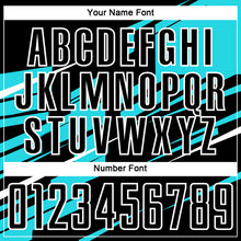 Laden Sie das Bild in den Galerie-Viewer, Custom Black Lakes Blue-White Line Sublimation Soccer Uniform Jersey