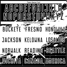 Load image into Gallery viewer, Custom Black White Splash Sublimation Soccer Uniform Jersey