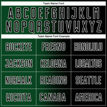 Laden Sie das Bild in den Galerie-Viewer, Custom Black Green-White Gradient Line Sublimation Soccer Uniform Jersey