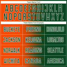 Charger l'image dans la galerie, Custom Green Orange-White Gradient Line Sublimation Soccer Uniform Jersey