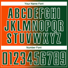 Charger l'image dans la galerie, Custom Green Orange-White Gradient Line Sublimation Soccer Uniform Jersey