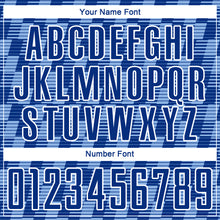 Загрузить изображение в средство просмотра галереи, Custom Royal Light Blue-White Line Sublimation Soccer Uniform Jersey