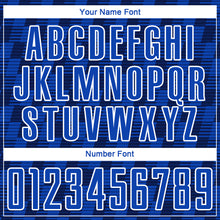 Laden Sie das Bild in den Galerie-Viewer, Custom Navy Thunder Blue-White Line Sublimation Soccer Uniform Jersey