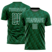 Charger l'image dans la galerie, Custom Kelly Green Green-White Line Sublimation Soccer Uniform Jersey